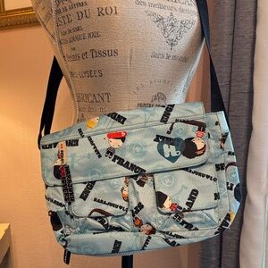 Harajuku Lovers Blue Graphic Crossbody Bag